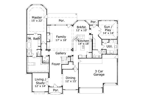 main floor house blueprint