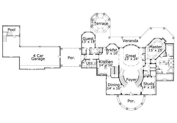 main floor house blueprint