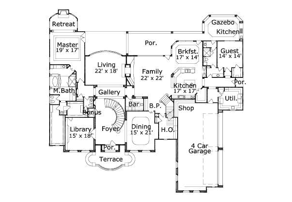 main floor house blueprint