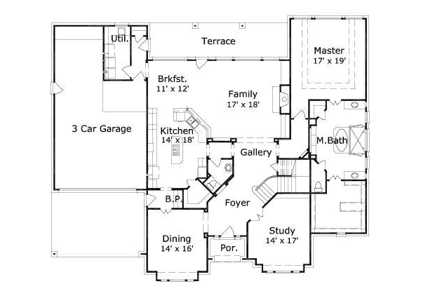 main floor house blueprint