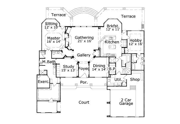 main floor house blueprint