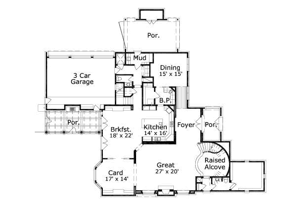 main floor house blueprint