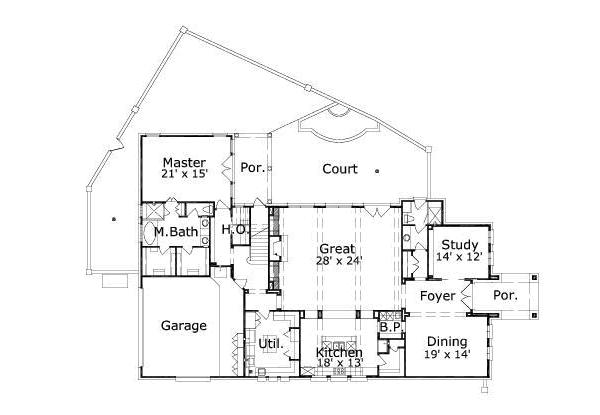 main floor house blueprint