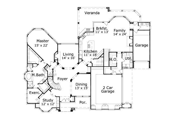 main floor house blueprint