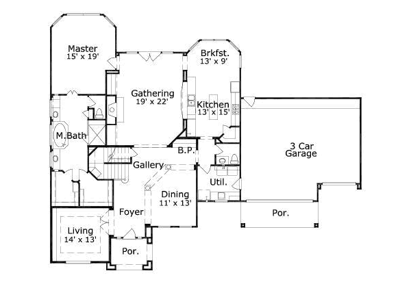 main floor house blueprint