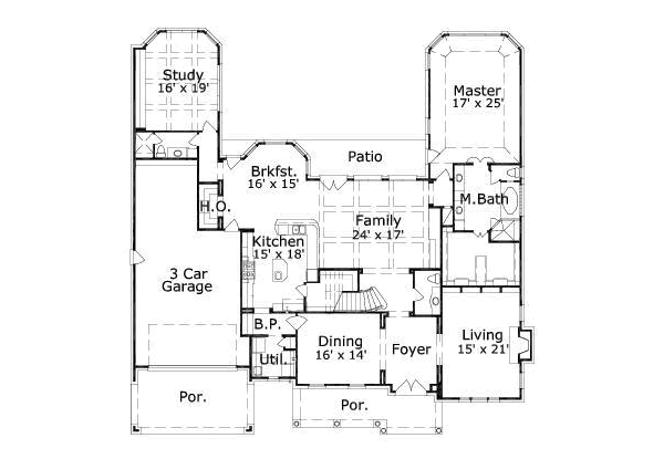 main floor house blueprint