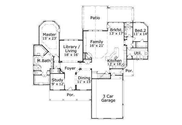 main floor house blueprint