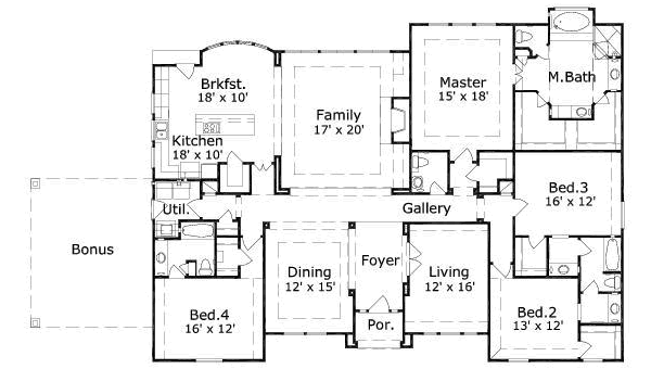 main floor house blueprint