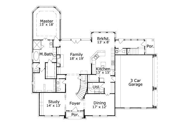 main floor house blueprint