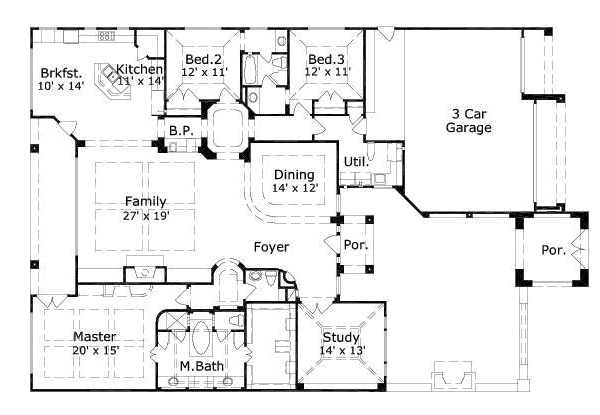 main floor house blueprint