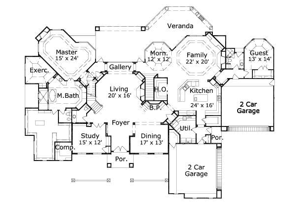 main floor house blueprint