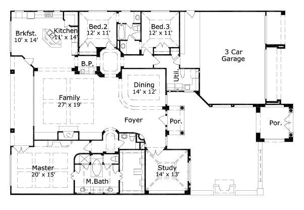 main floor house blueprint