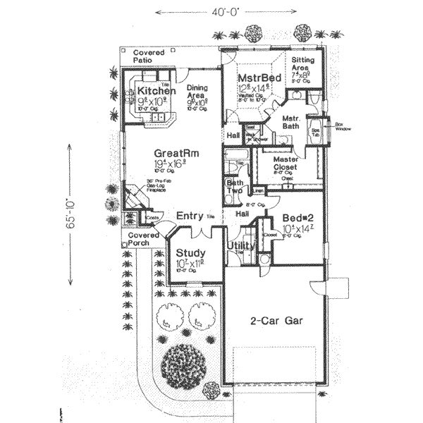 main floor house blueprint