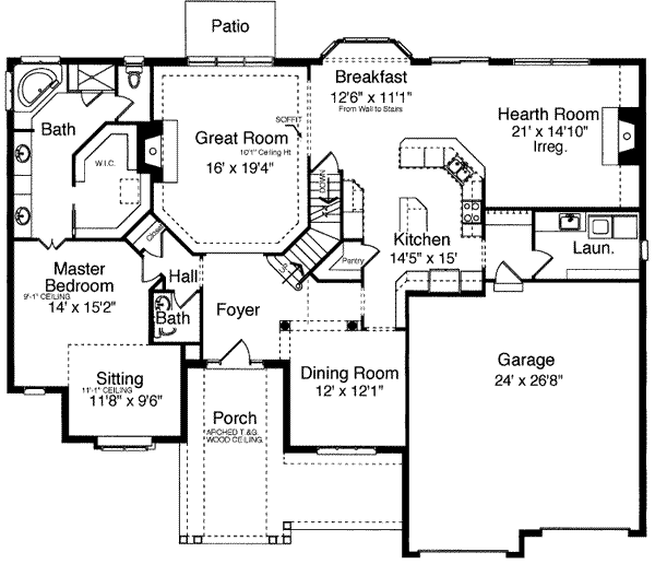 main floor house blueprint