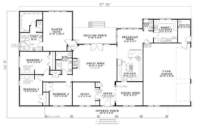 main floor house blueprint
