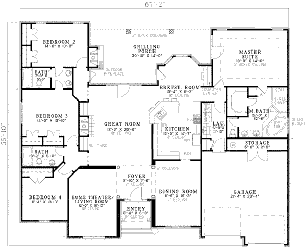 main floor house blueprint