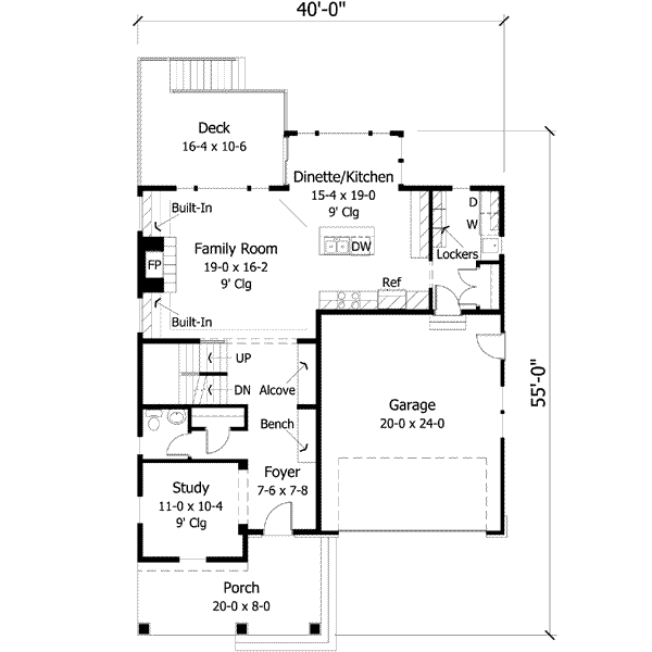 main floor house blueprint