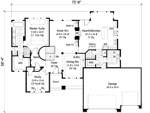 main floor house blueprint