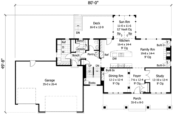 main floor house blueprint