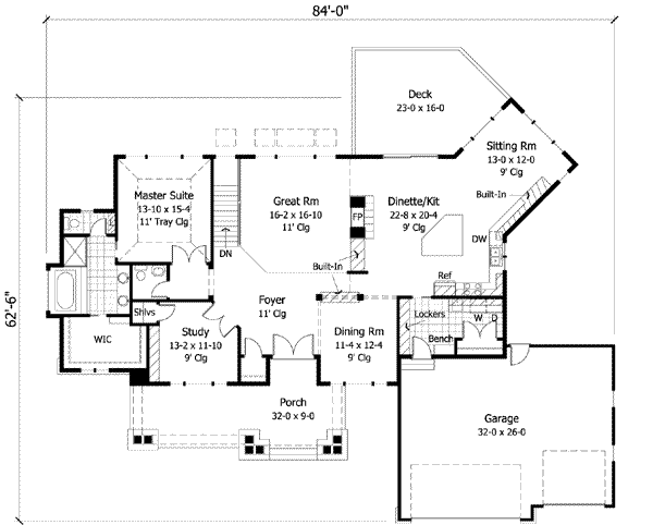 main floor house blueprint