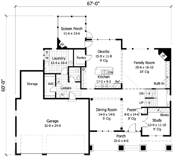 main floor house blueprint
