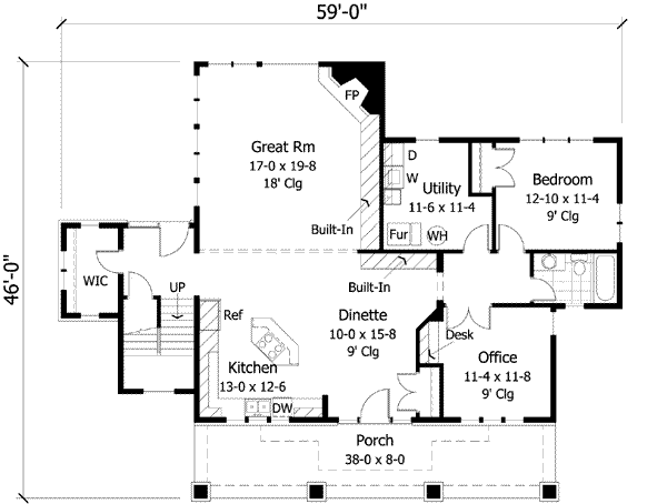 main floor house blueprint