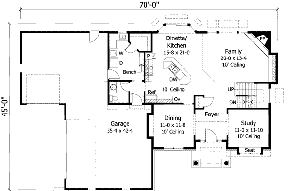 main floor house blueprint