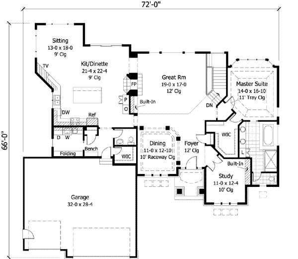 main floor house blueprint