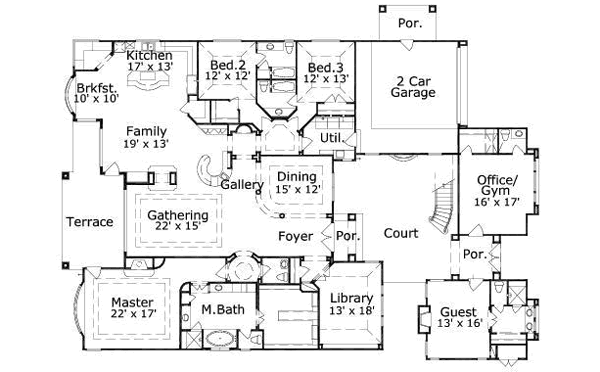 main floor house blueprint