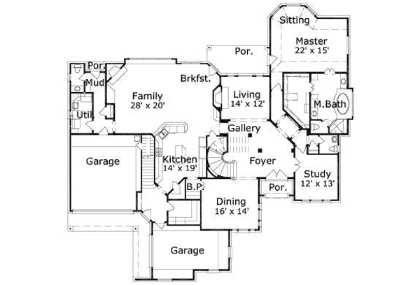 main floor house blueprint