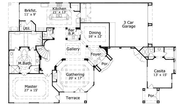 main floor house blueprint