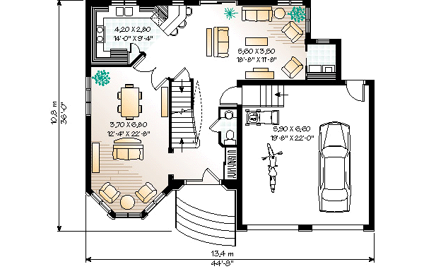 main floor house blueprint