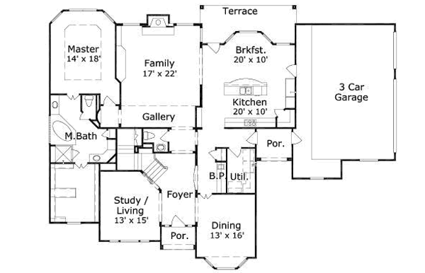 main floor house blueprint