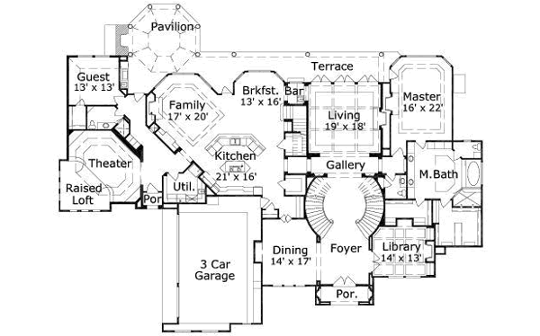 main floor house blueprint