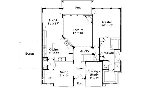 main floor house blueprint