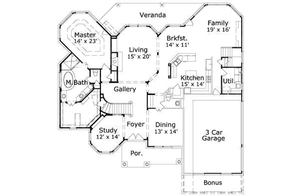 main floor house blueprint