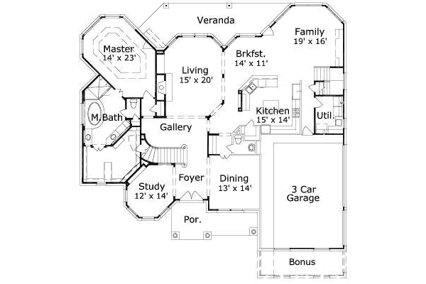 main floor house blueprint