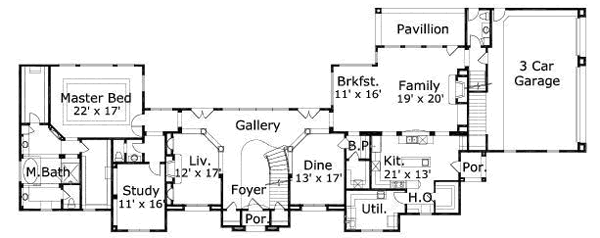 main floor house blueprint