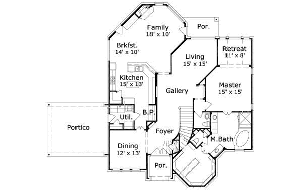 main floor house blueprint