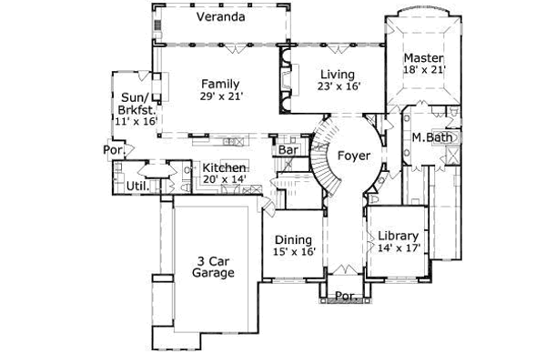 main floor house blueprint