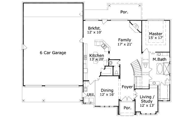 main floor house blueprint
