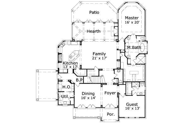 main floor house blueprint