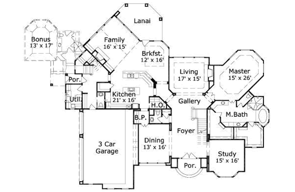 main floor house blueprint