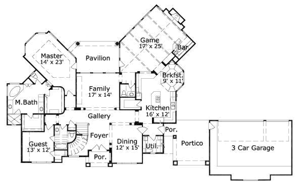 main floor house blueprint