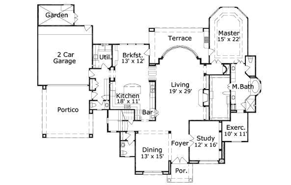 main floor house blueprint