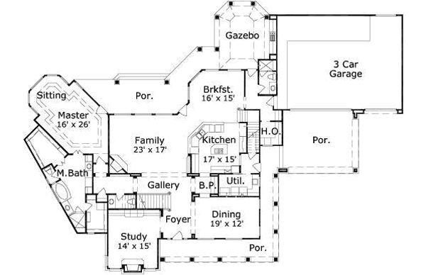 main floor house blueprint