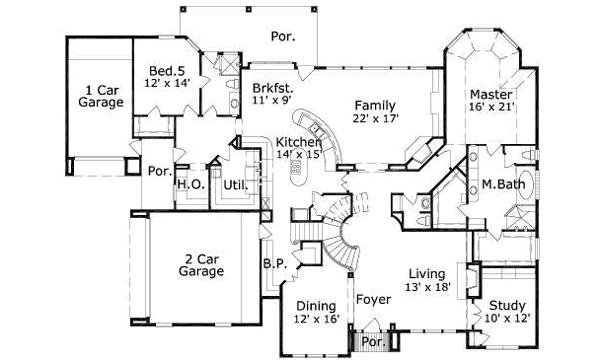 main floor house blueprint