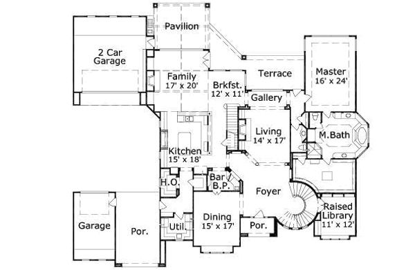 main floor house blueprint