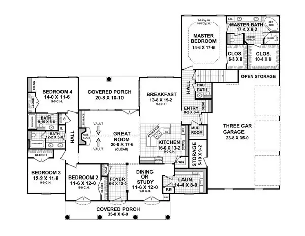 main floor house blueprint