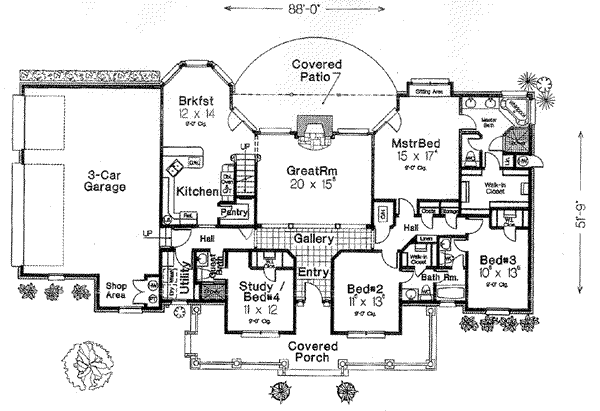 main floor house blueprint